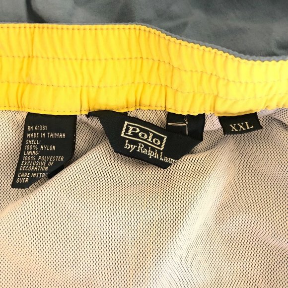 Polo Ralph Lauren Men's Swim Trunks Size XXL 38-42 Blue Elastic Waist Mesh Lined - Picture 5 of 11